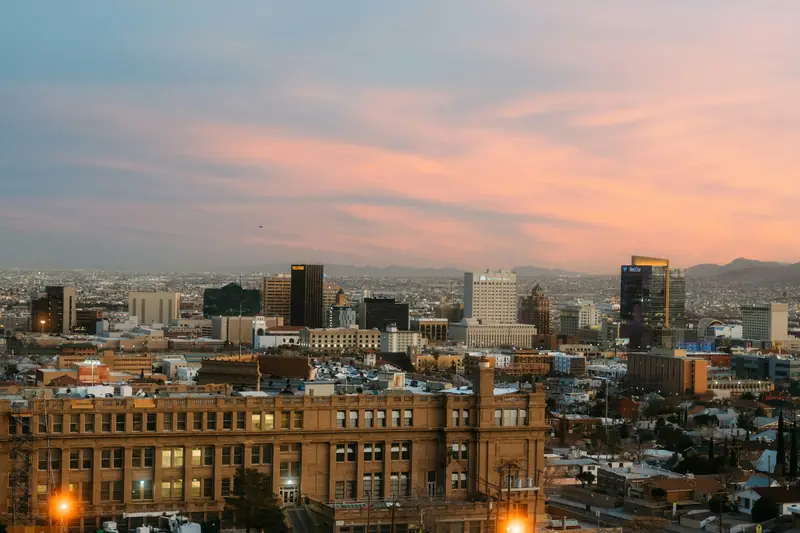 El Paso at dusk